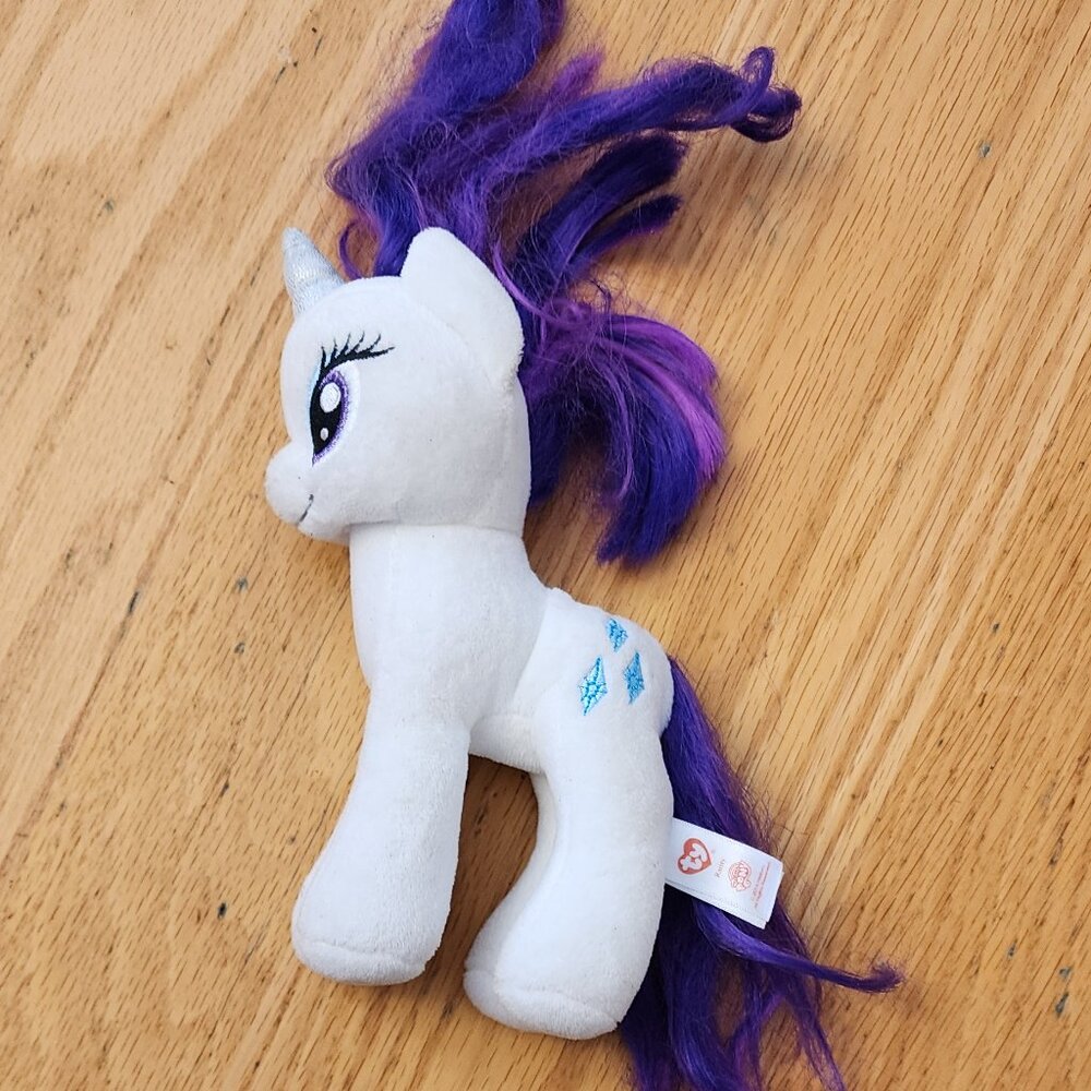 Ty My Little Pony "Rarity" Stuffed Animal Toy - Picture 10 of 15